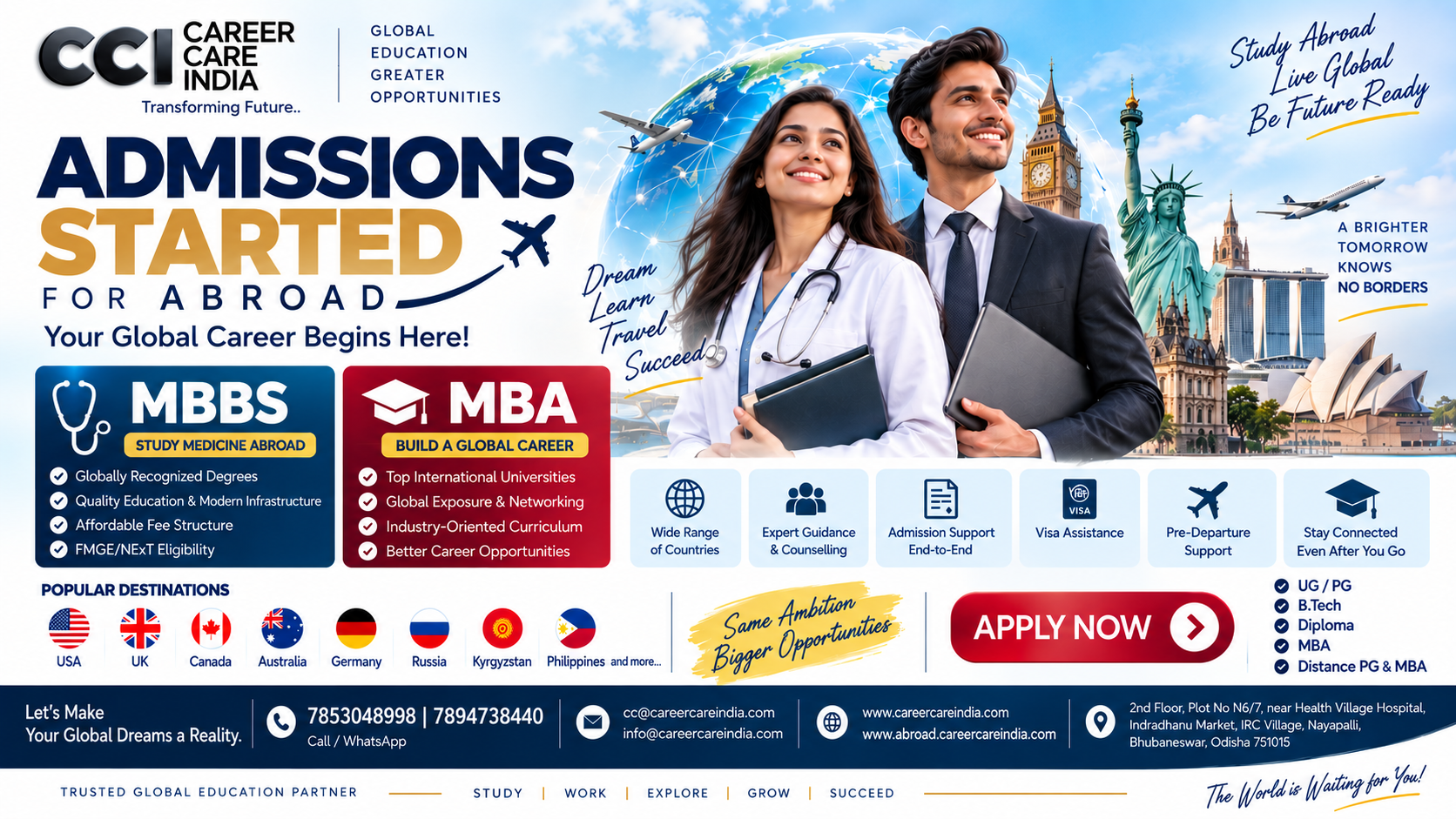 Study Abroad Admissions Open